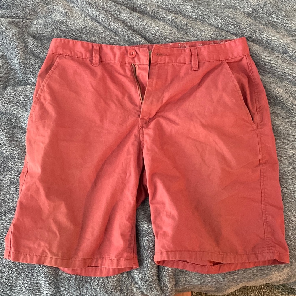 Emerson Pink Flat-front Shorts